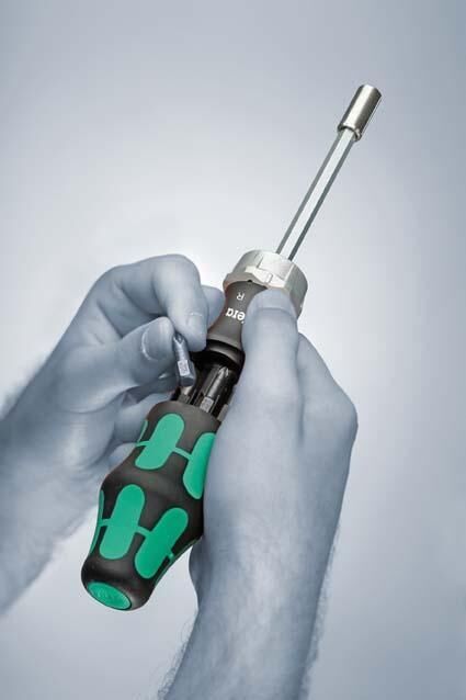 WERA Magazin-Bithalter KK27 RA 1 Ratsche 6-teilig