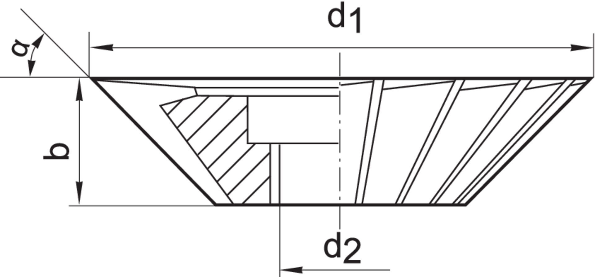 FORMAT Winkelfräser DIN842 A HSS 45 Grad 40x10mm