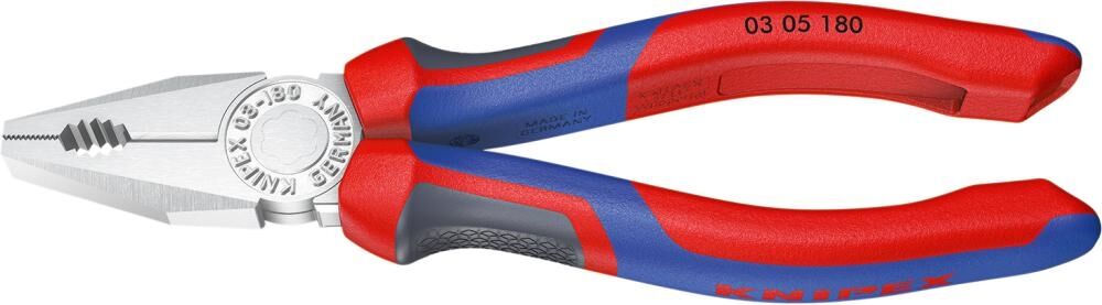 KNIPEX Kombizange 160mm Mehrkomponenten-Hülle verchromt 03 05 160