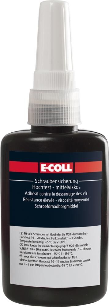 E-COLL Schraubensicherung hochfest-mittelviskos 50ml grün