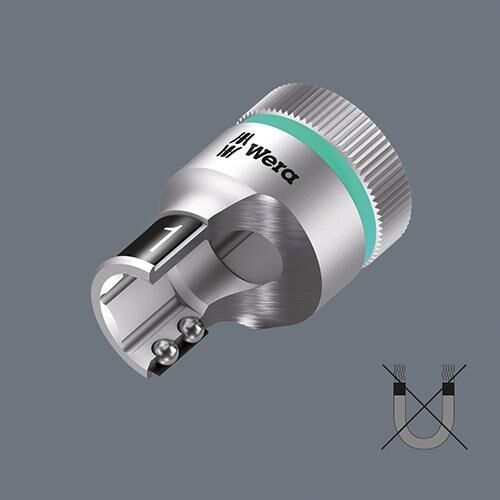 WERA Steckschlüsseleinsatz sechskant 3/8" 19mm Haltefunktion