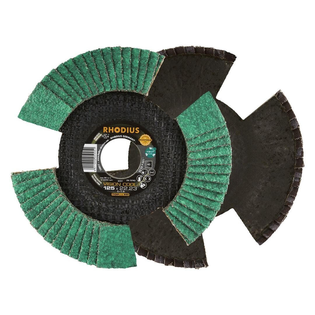 RHODIUS Lamellenschleifscheibe VISION 125mm K60