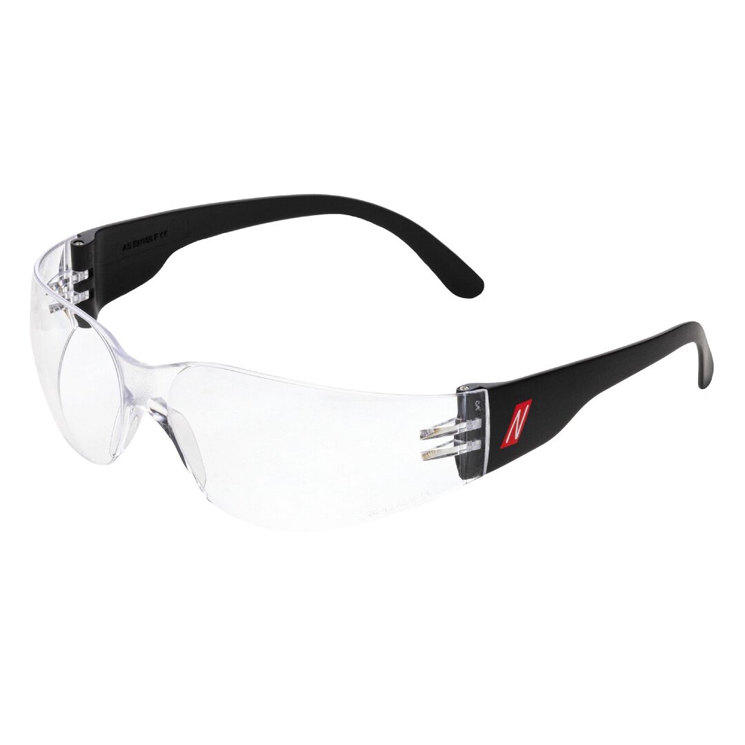 NITRAS Schutzbrille VISION PROTECT BASIC AS klar/schwarz 9000