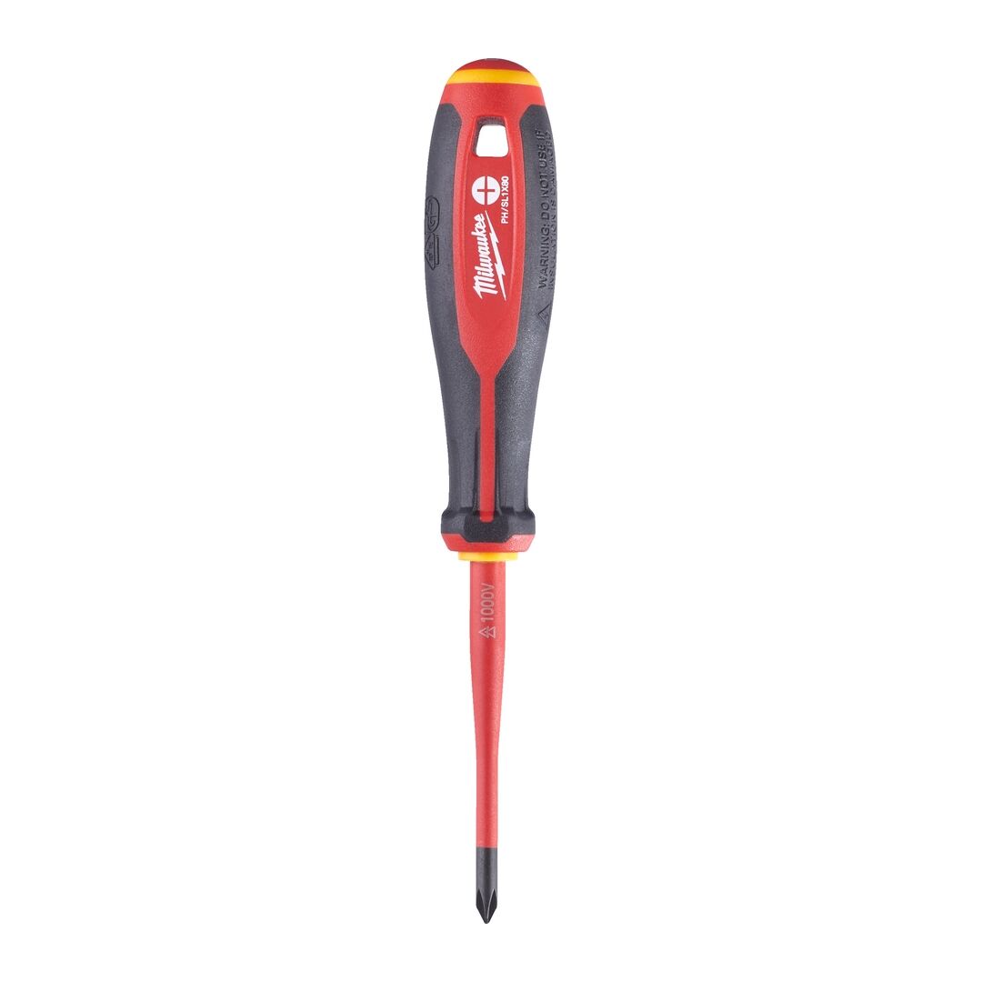 MILWAUKEE Schraubendreher Tri-Lobe PH/SL1x80mm VDE geprüft