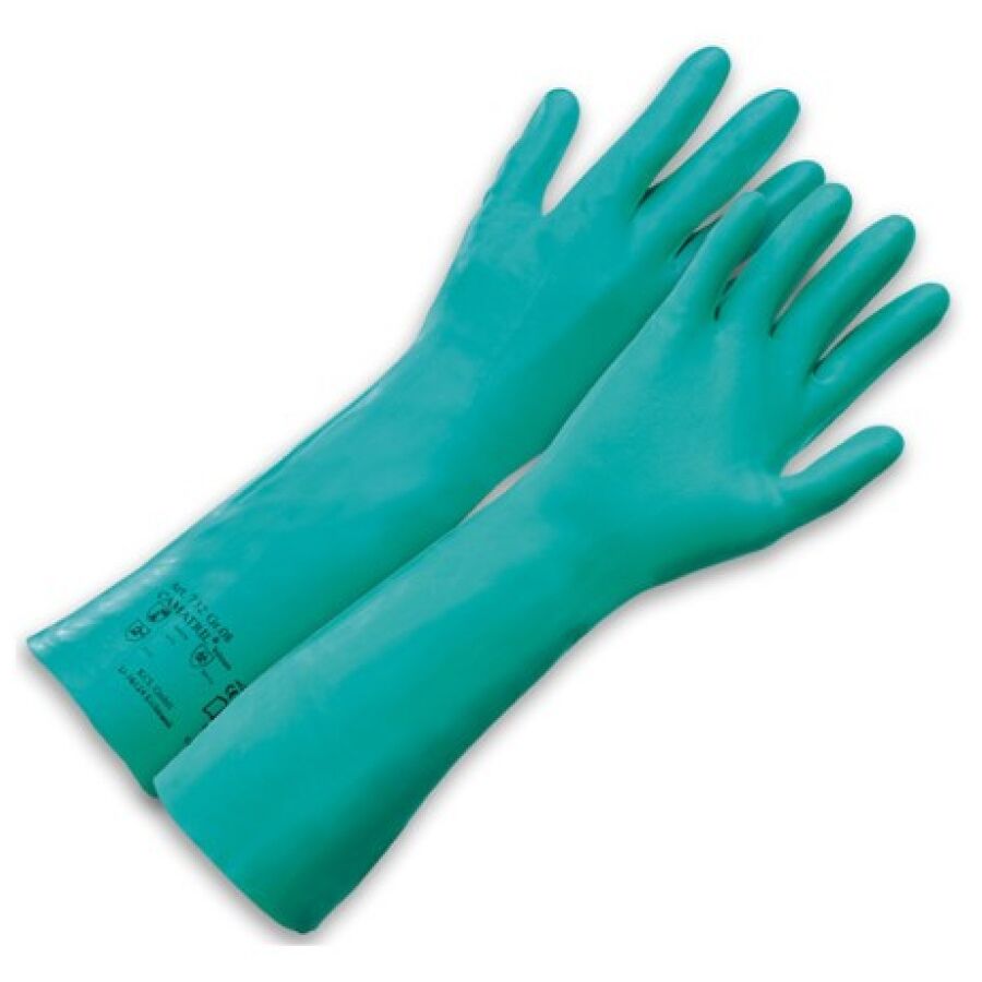 KCL Schutzhandschuhe CAMATRIL 732 Velours Gr. 9 grün 400mm lange Stulpe