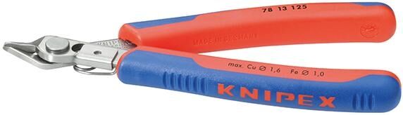 KNIPEX Präzisionszange Electronic Super Knips 125mm Mehrkomponenten-Hülle 78 13 125