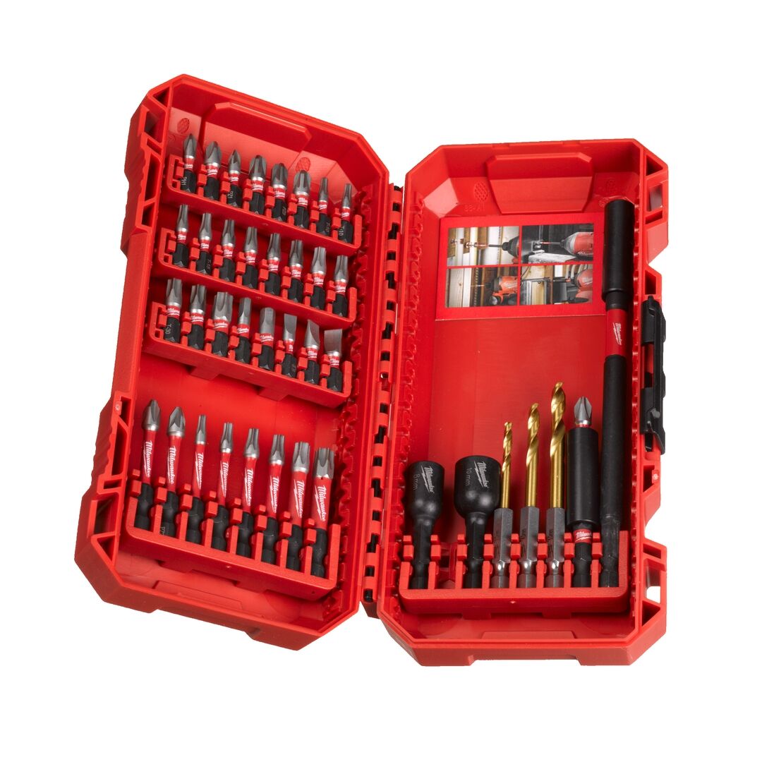 MILWAUKEE Bit Set SHOCKWAVE Bohren & Schrauben 40-teilig