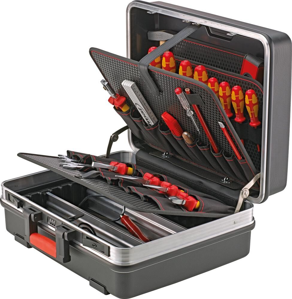 FORMAT Werkzeugkoffer 470x360x210mm ABS mit Taschen
