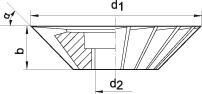 FORMAT Winkelfräser 60 Grad 63x20mm DIN842 A HSS