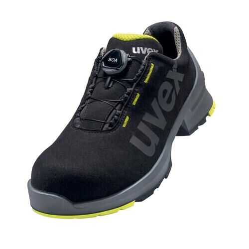 UVEX Sicherheitsschuhe BOA Gr. 43 W11 S2 ESD SR schwarz/gelb 6566.8