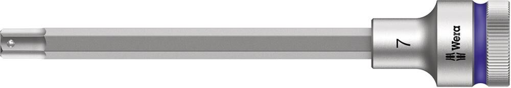 WERA Schraubendrehereinsatz 1/2" 7x140mm sechskant Haltefunktion