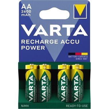 VARTA Akku Mignon AA HR6 Ready to use 2.600mAh 4 Stück 5716101404