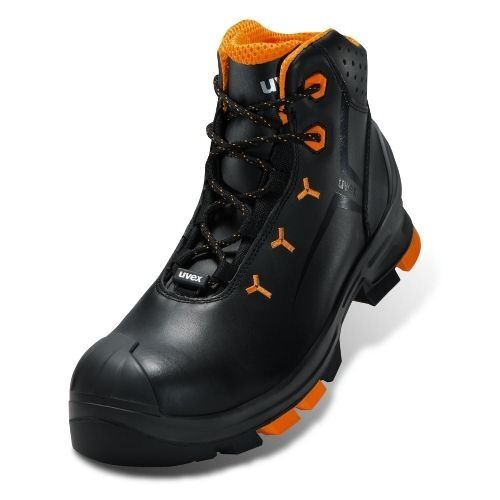 UVEX 2 Sicherheits-Stiefel Gr. 42 W14 S3L ESD SR schwarz/orange 6503.4