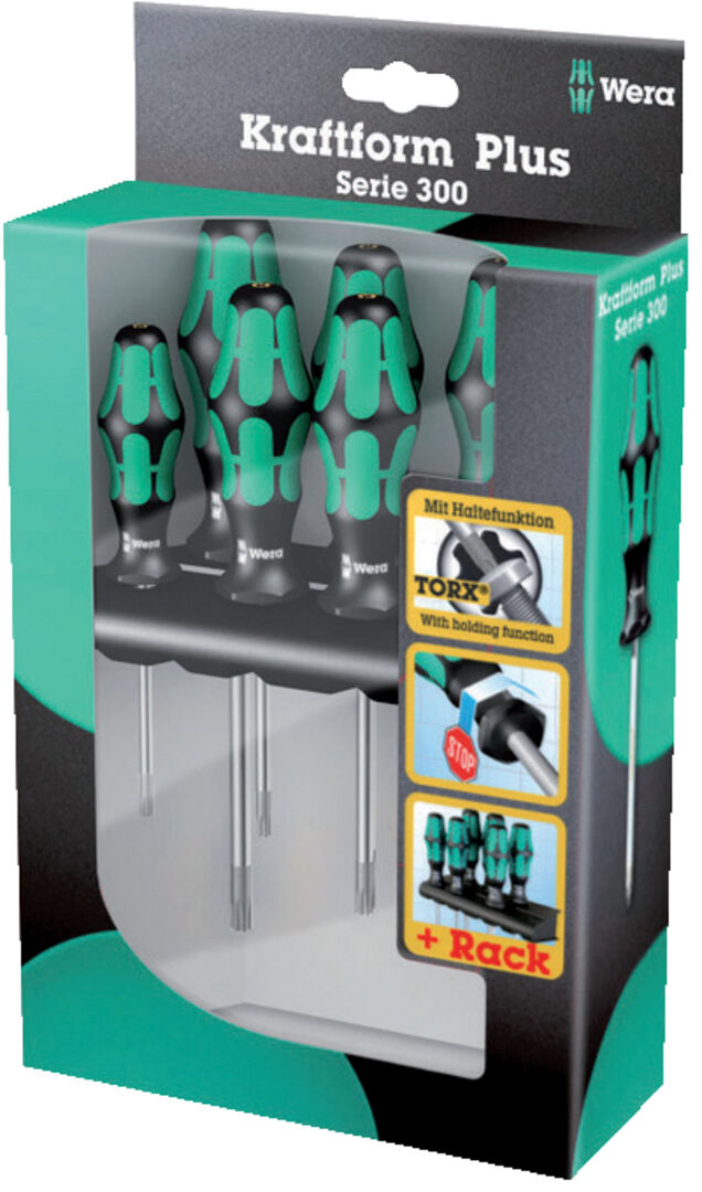 WERA Festhalte-Schraubendreher-Set 6tlg. Torx