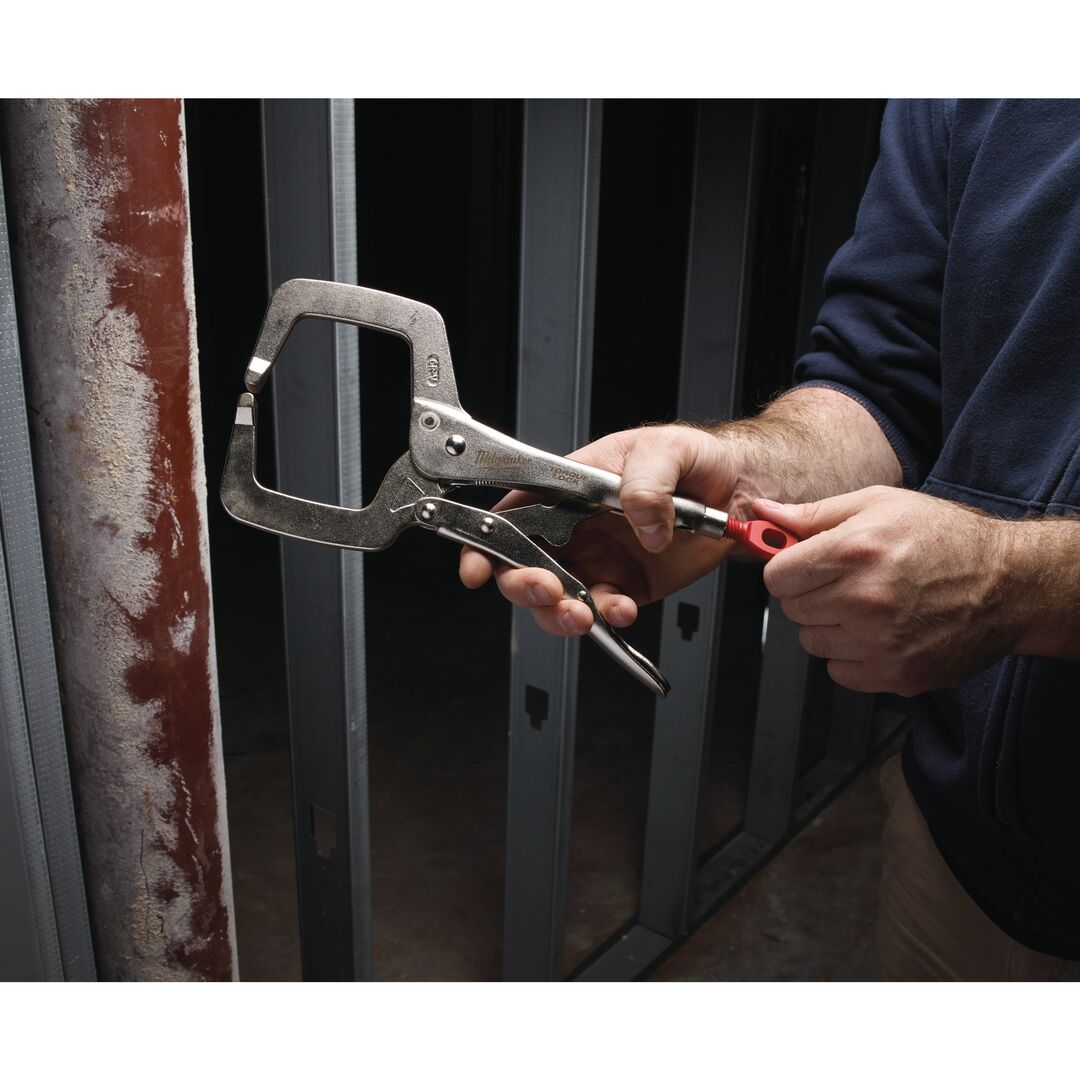 MILWAUKEE Schweißer-Gripzange schmale Greifbacken 480mm Spannweite 170mm TORQUE LOCK