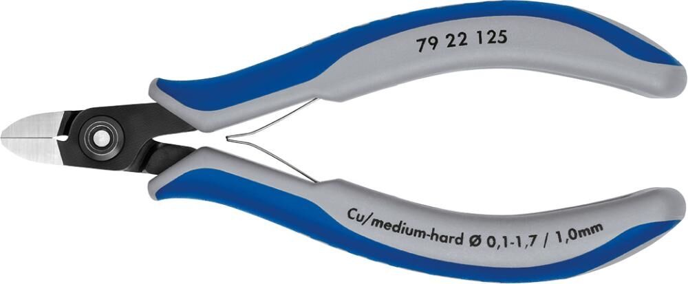 KNIPEX Präzisions-Elektronik-Seitenschneider 125mm brüniert 79 22 125
