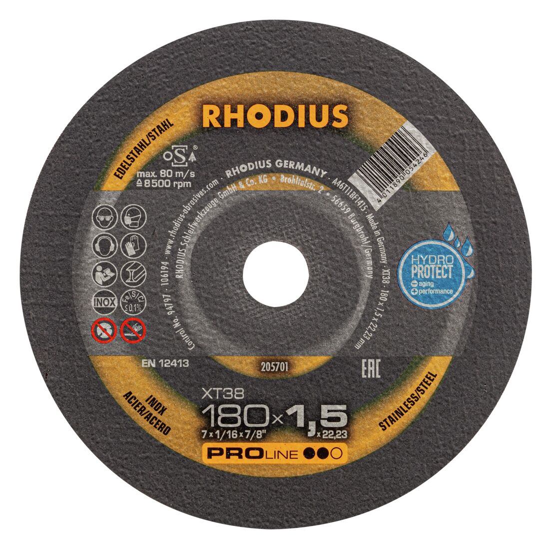 RHODIUS Trennscheibe XT38 180x1,5mm gerade