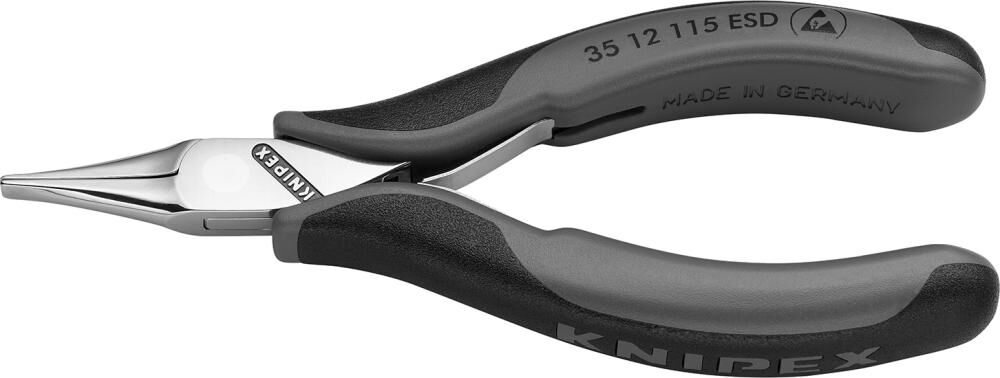 KNIPEX Elektronik-Greifzange ESD 115mm Mehrkomponenten-Hülle 35 12 115 ESD