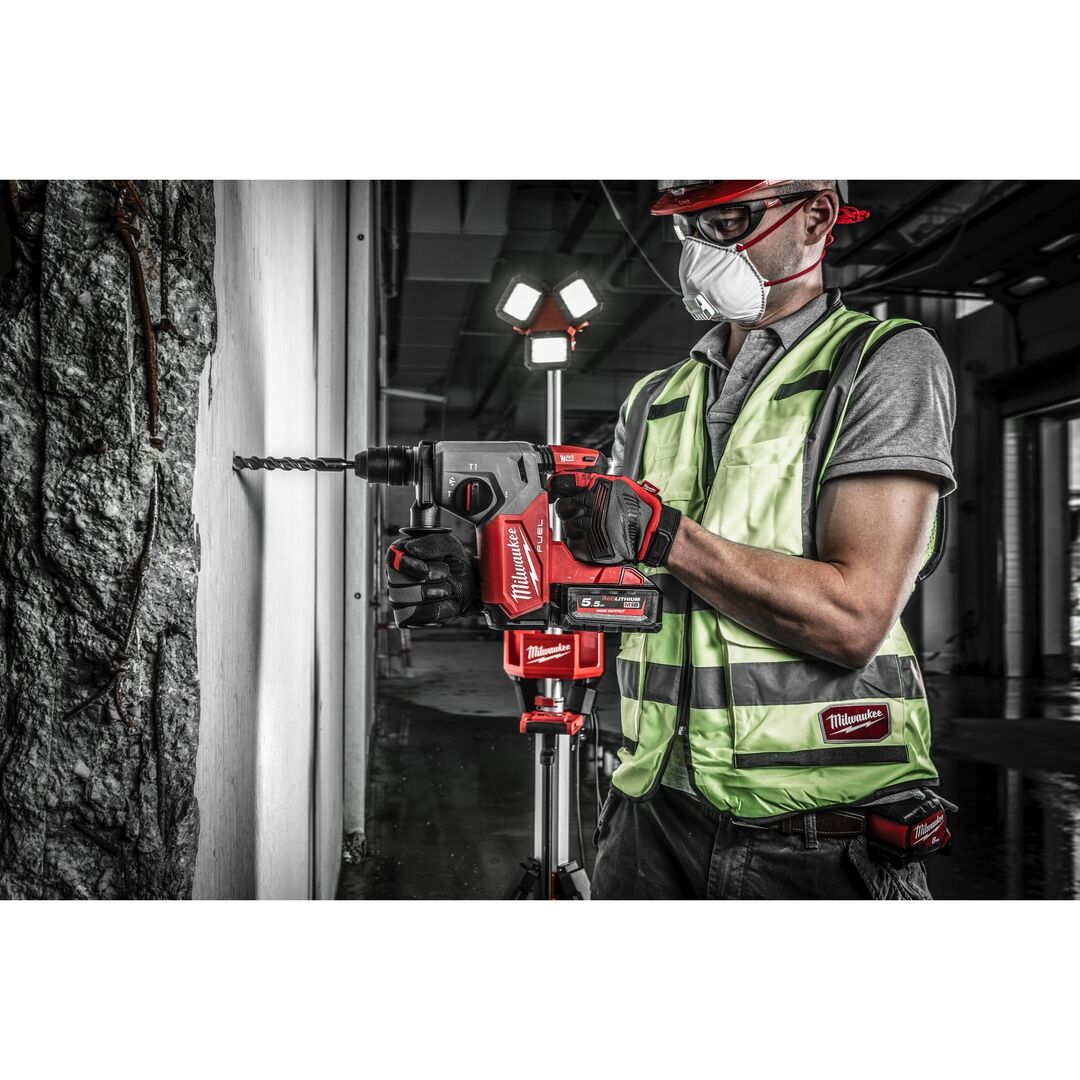 MILWAUKEE Akku-Kombihammer M18FHX-552X 2x18V 5,5Ah Ladegerät in HD Box