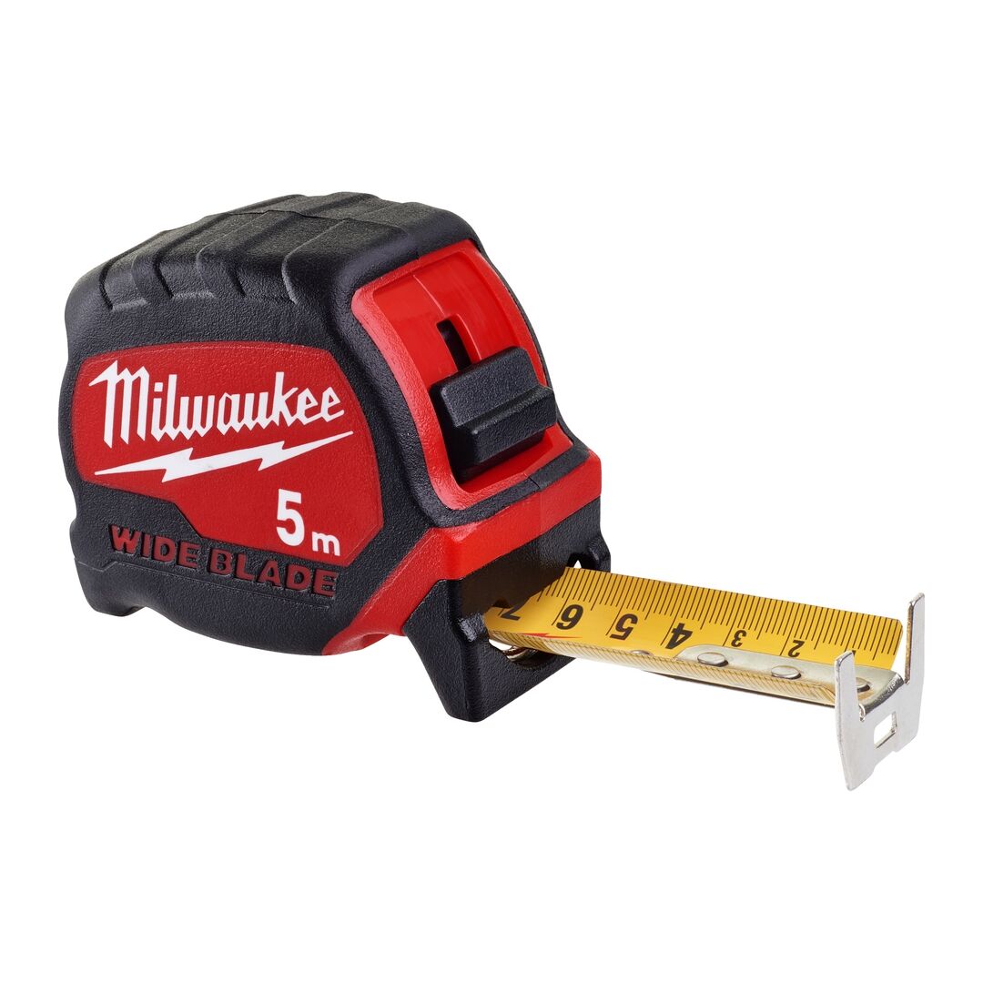 MILWAUKEE Premium-Bandmaß breit 5m nicht-magnetisch 33mm breites Band