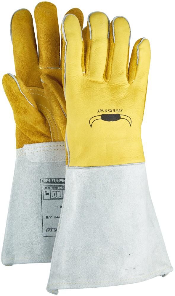 WELDAS Schweißerhandschuhe Gr. L gelb 36 cm 10-2750
