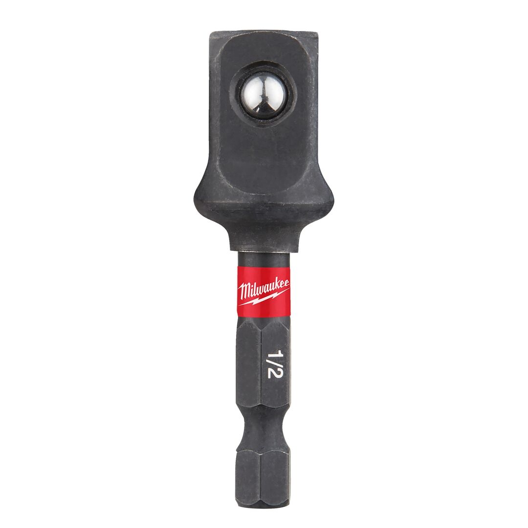 MILWAUKEE Steckschlüsseleinsatz 1/4" sechskant auf 1/2" vierkant 50mm SHOCKWAVE