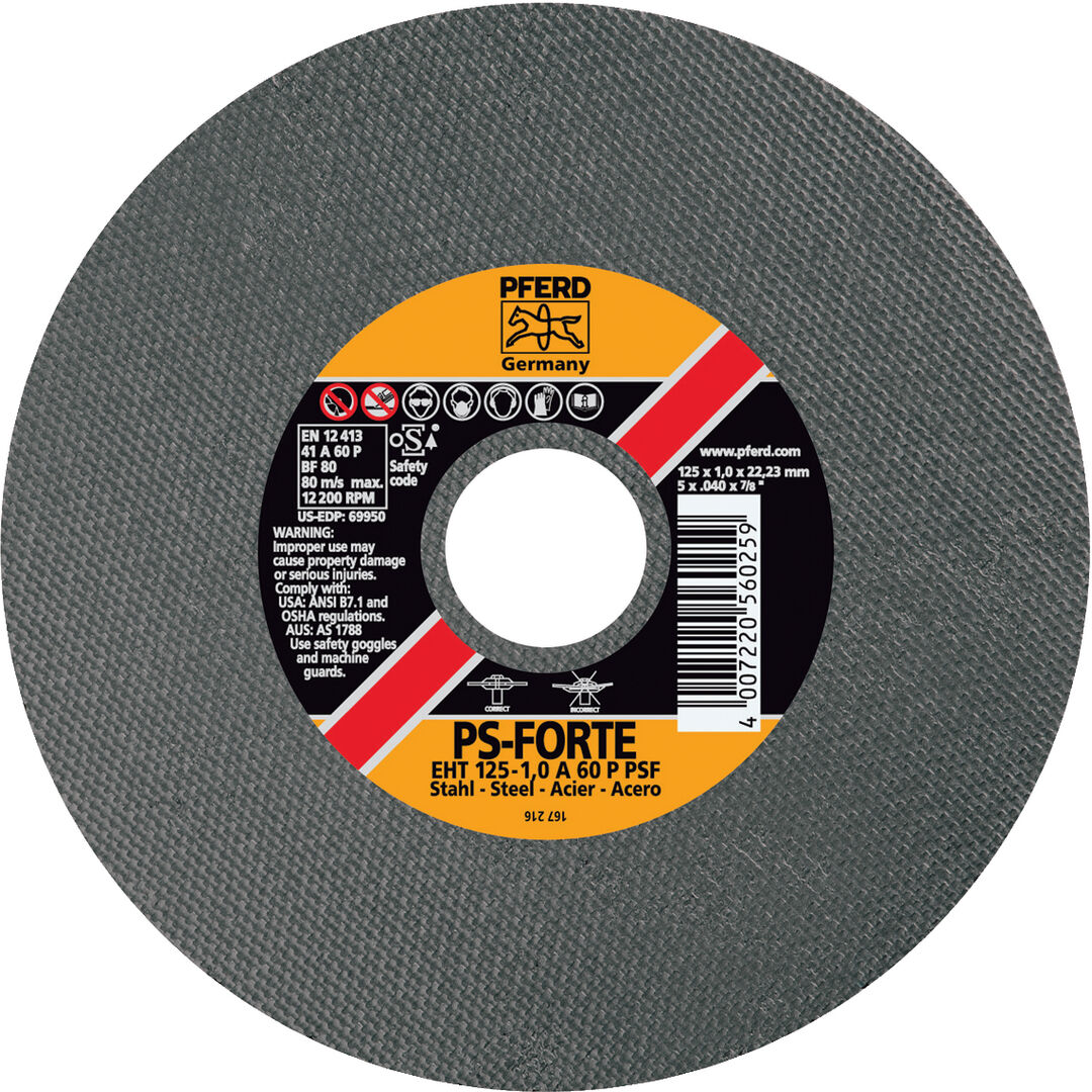 PFERD Trennschleifscheibe PS-Forte EHT 178-1,6 A 46 P PSF/22,23