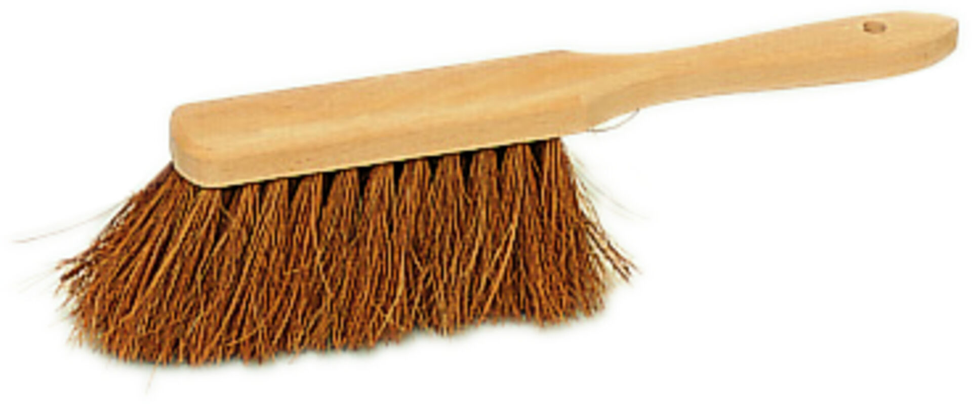 Handfeger Kokos mit Bart 4 Reihig,30 cm Unlackiert