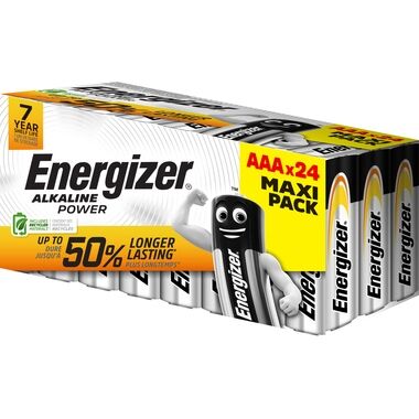 ENERGIZER Batterie Alkaline Power AAA 24 Stück E303271700