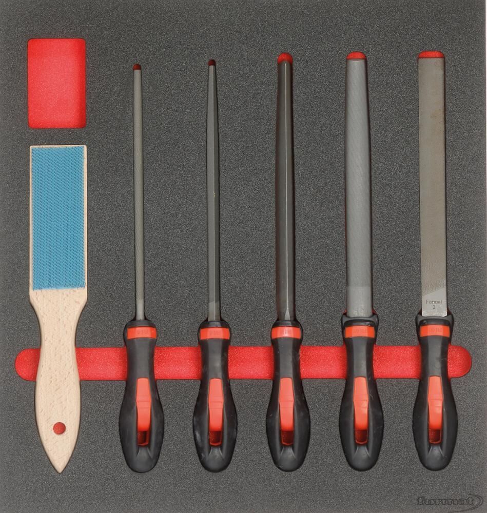 FORMAT Modul Feilen Werkstattfeilen 200mm mit Bürste