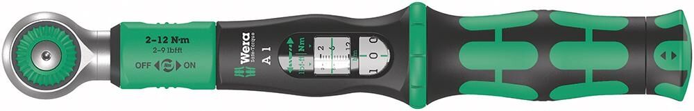 WERA Drehmomentschlüssel 1/4" vierkant 2-12Nm SafeTorque