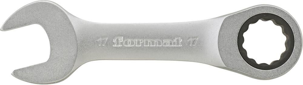 FORMAT Ratschenschlüssel gerade 19mm extrakurz