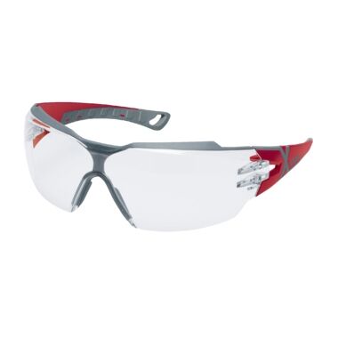 UVEX Schutzbrille pheos cx2 exc. AS AF klar rot/grau 9198.258