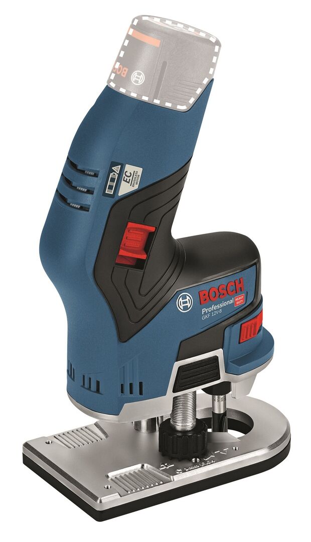 BOSCH Akku-Kantenfräse GKF 12V-8 Solo Version L-Boxx