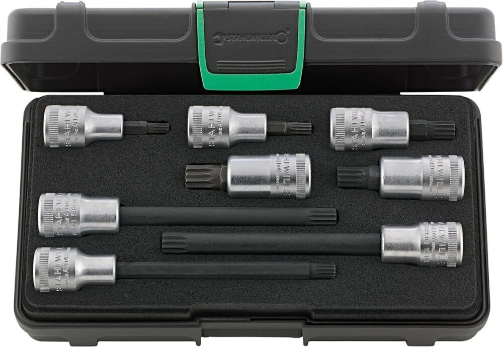 STAHLWILLE Schraubendrehereinsatz- Set 1/2" XZN M6 bis M14 8-teilig