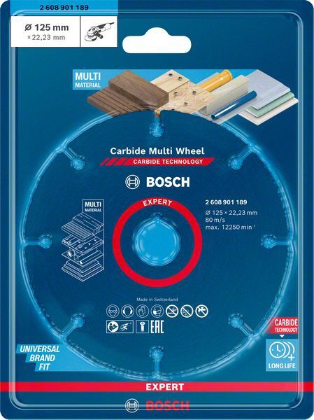BOSCH Trennscheibe EXPERT Multiwheel Carbide 125x22,23mm