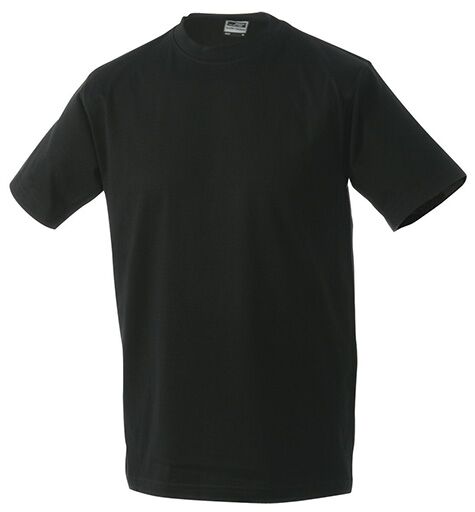 JAMES & NICHOLSON T-Shirt Gr. L Rundhals Medium black