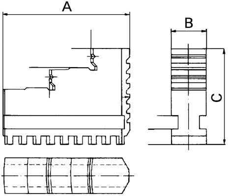FORMAT Dreibackensatz DIN6350 BB 100mm