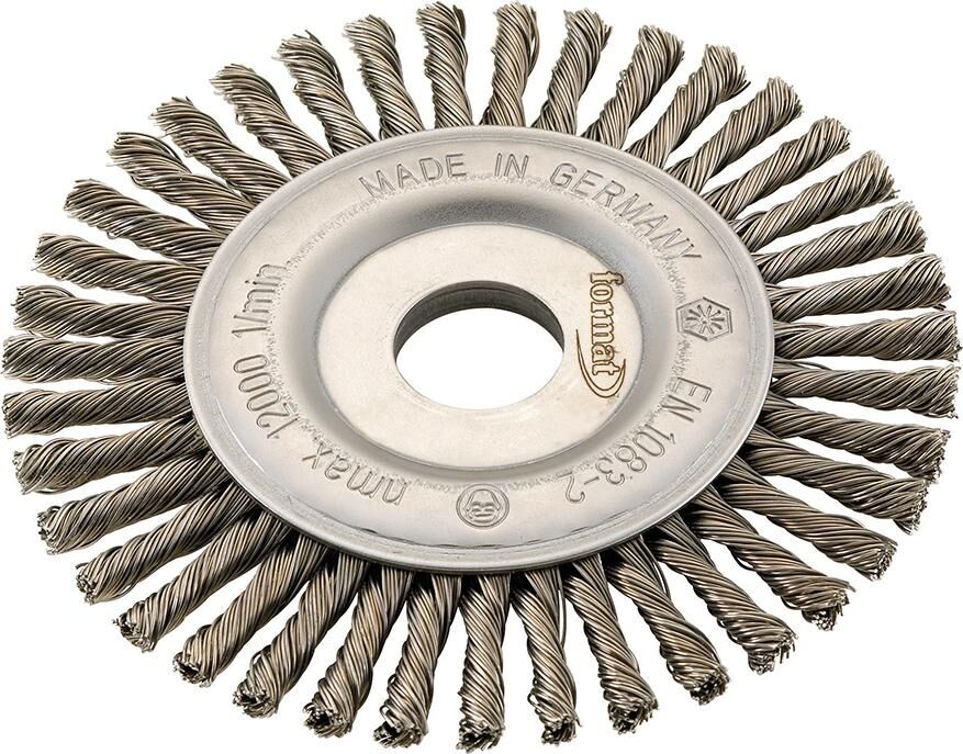 FORMAT Rundbürste Stahldraht gezopft 115x6mm