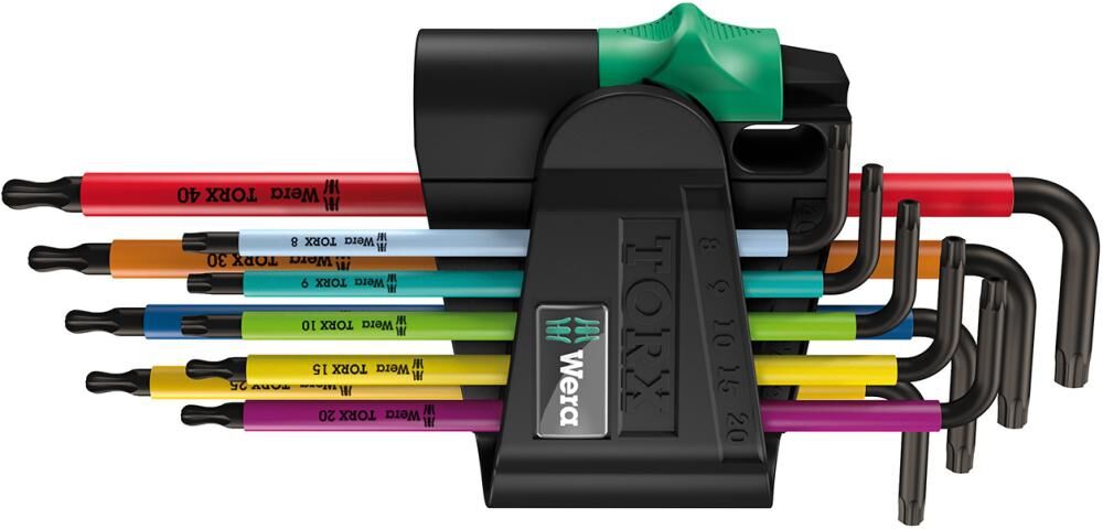WERA Winkelschraubendreher-Set 9tlg. Multicolor