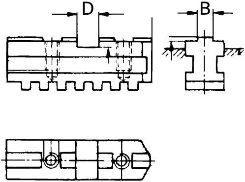 RÖHM Vierbackensatz GB 125mm DIN6350