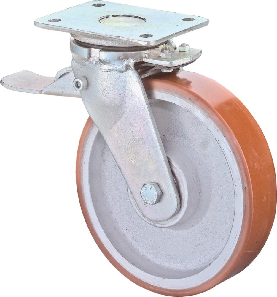 BS ROLLEN SchwerlLenkr Poly Gußfelge 80mm