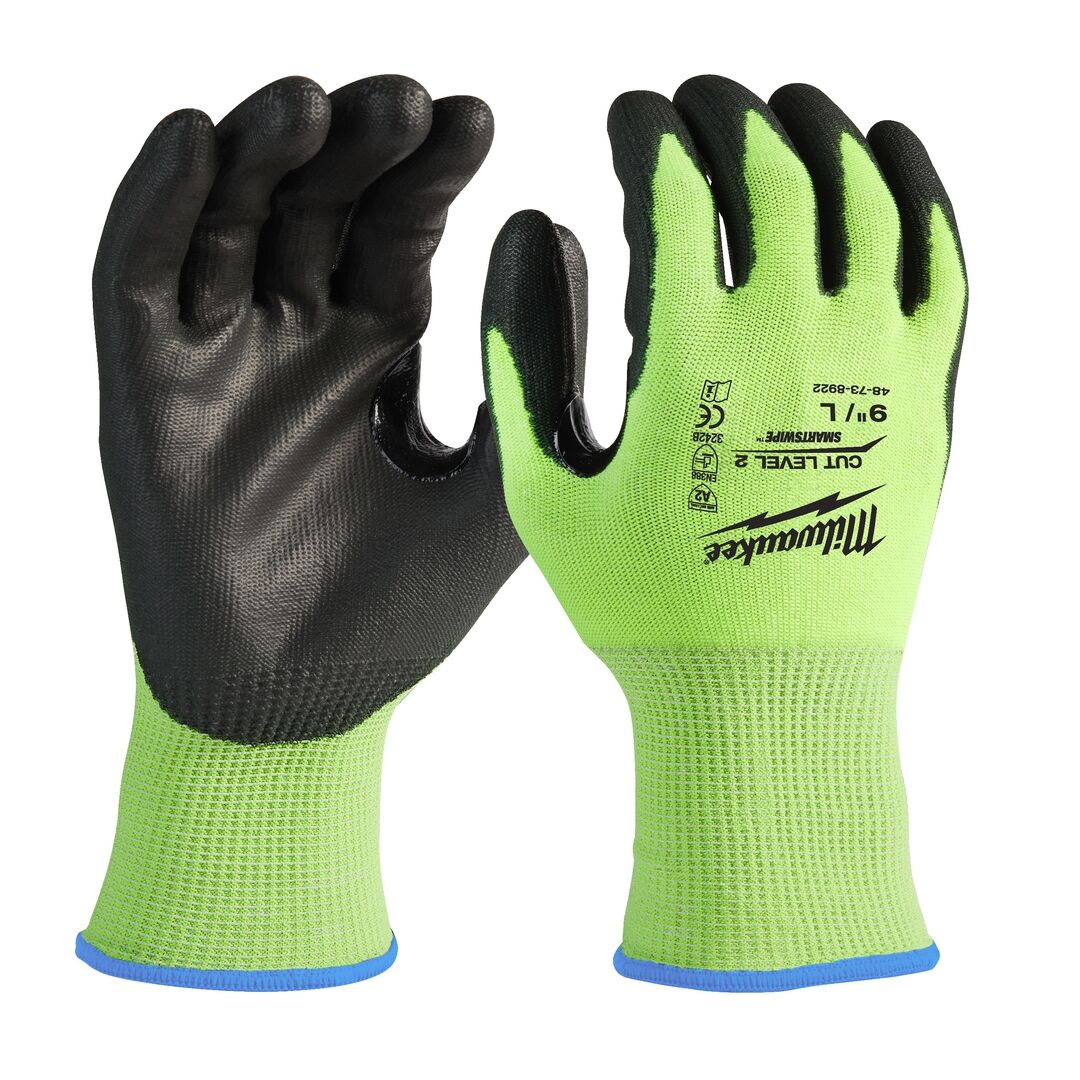 MILWAUKEE Schnittschutzhandschuhe Hi-Vis Klasse 2/C Gr. 10 XL