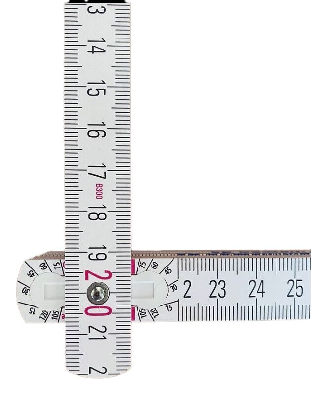 WEMAG Holzgliedermaßstab 2m weiß