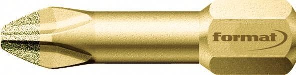 FORMAT Diamant-Bit 1/4" PH 1x25mm DIN3126 C 6,3