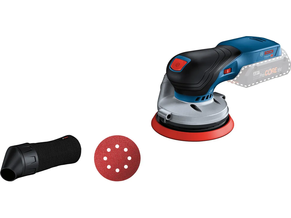 BOSCH Akku-Exzenterschleifer GEX 18V-125 ohne Akku & Ladegerät in L-BOXX