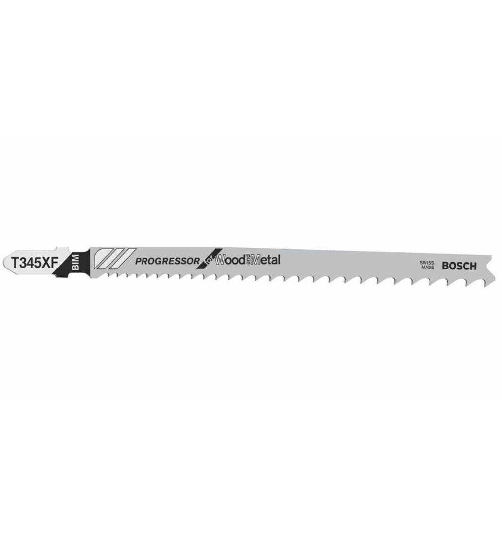BOSCH Stichsägeblatt T 345 XF 25 Stück