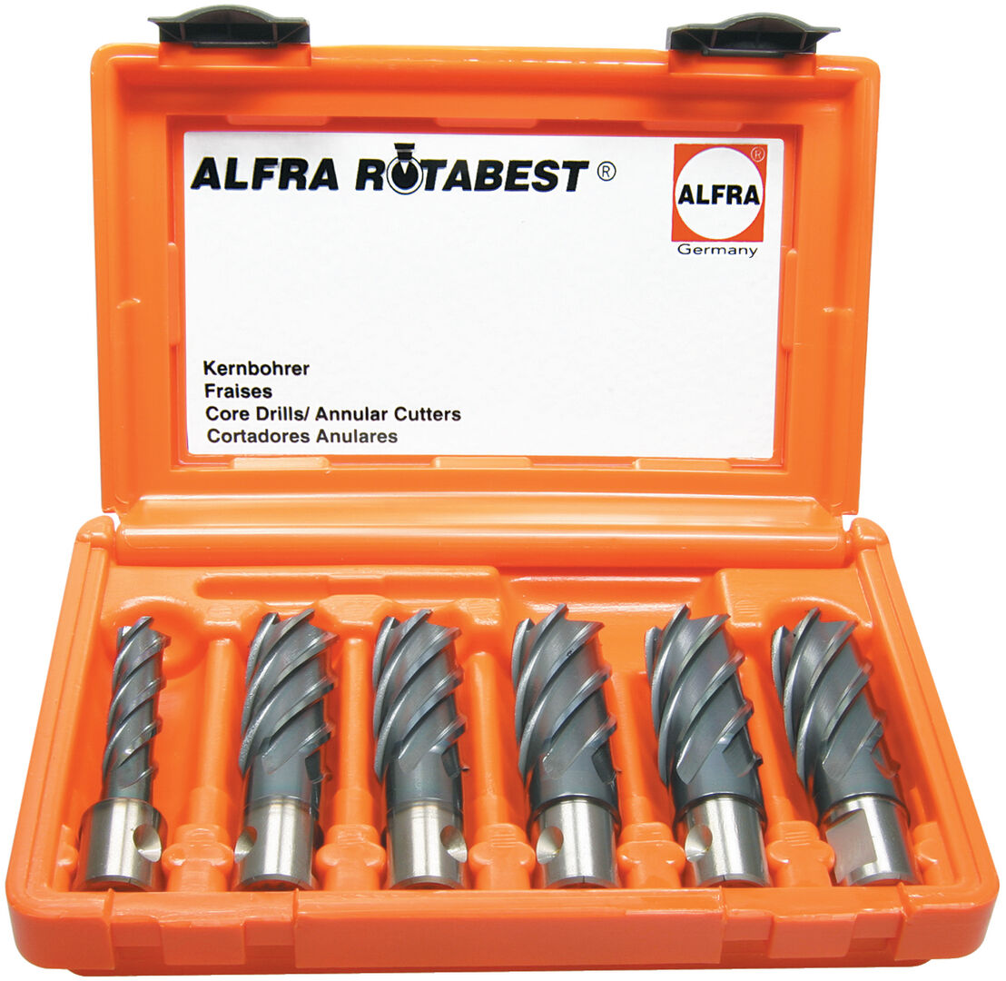 ALFRA Kernbohrer-Set im Koffer 25mm 6-tlg.