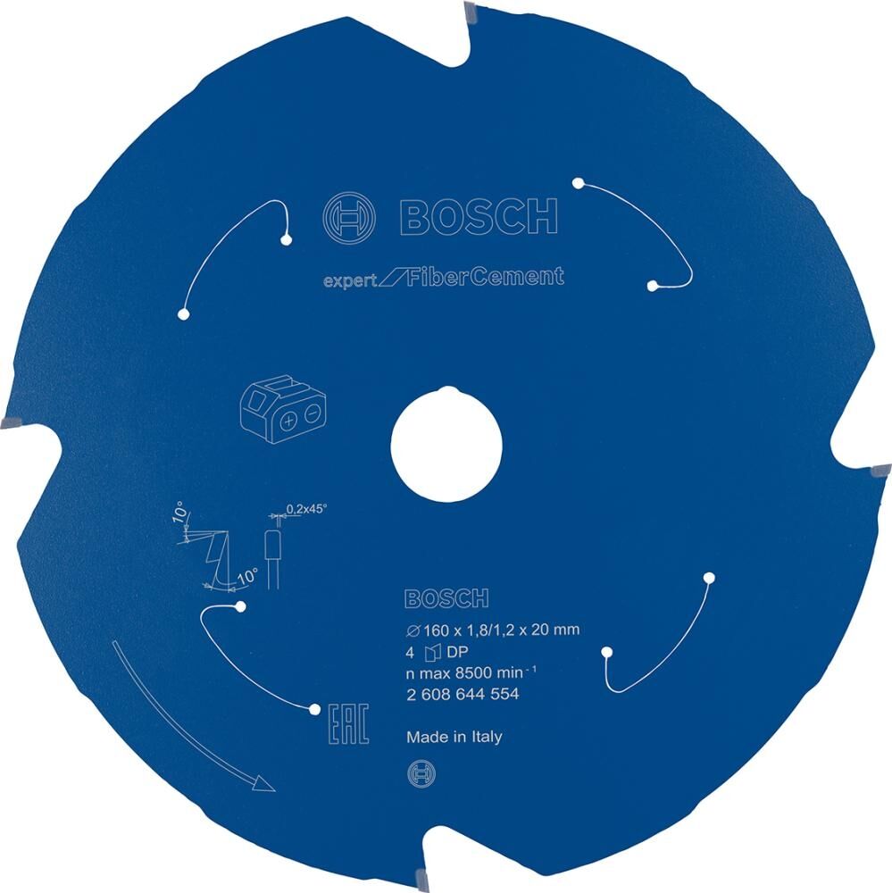 BOSCH Kreissägeblatt f Fiber Ce 160x1.8/1.2x20 Z4