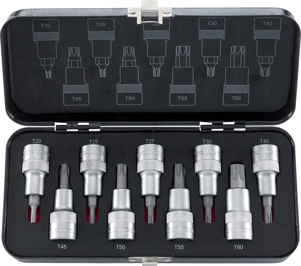 FORMAT Schraubend.Einsatz-Gar. 1/2" TORX 9tlg. 61290900